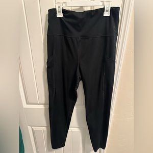 Two pairs of black leadings Danskin and AE